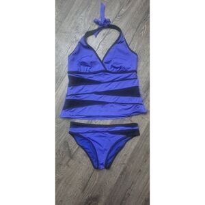 JAG 2 Piece Haulter Bathingsuit Swimsuit Women's Size Large / 38D